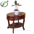 Solid wood flower stand with patterns